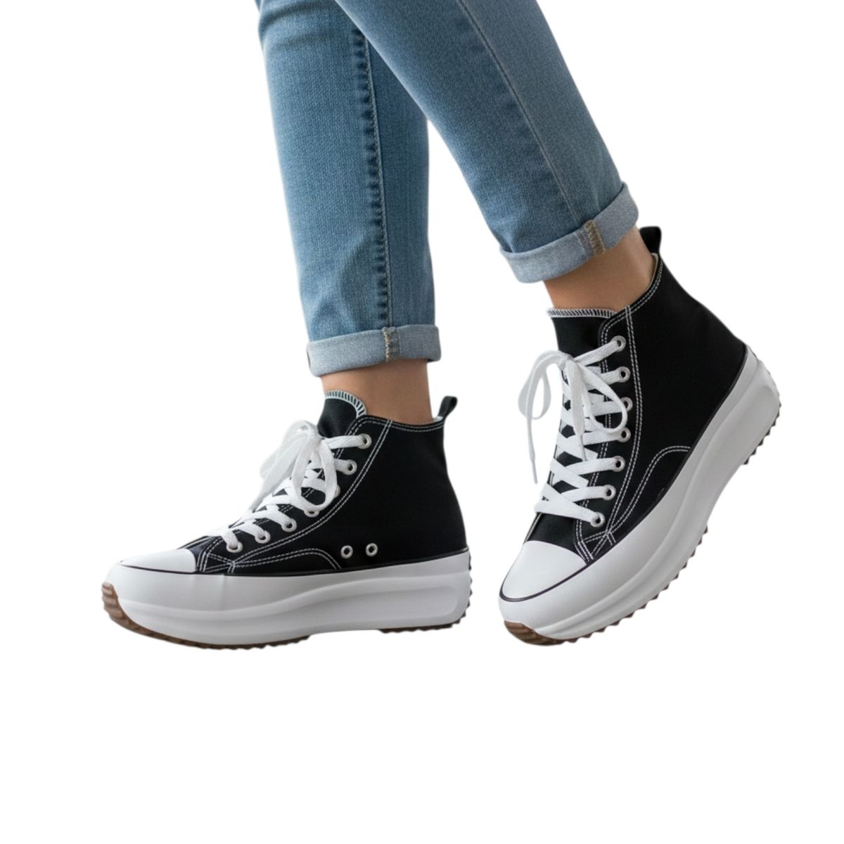 HERIEL - Zapatilla De Lona Con Caña