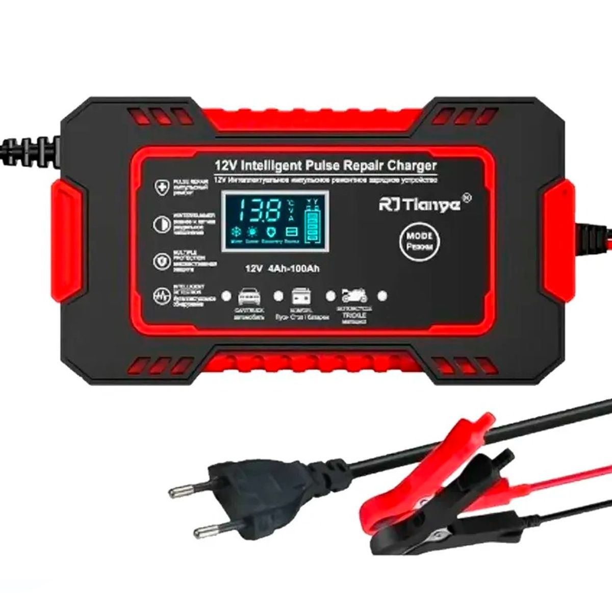 GENERICO - Cargador De Baterías Inteligente Para Automóvil 12V 6A