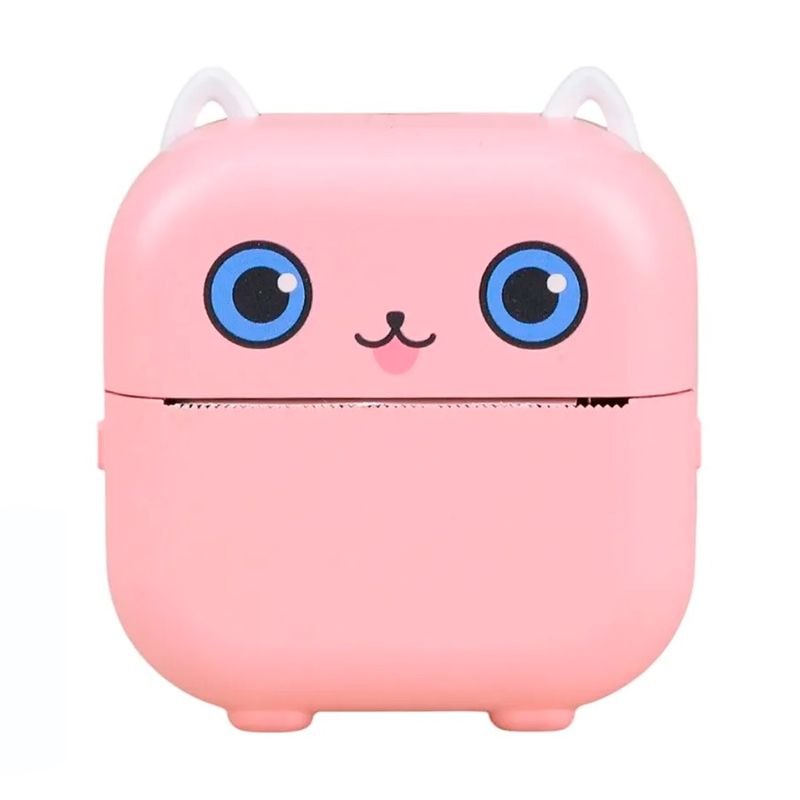 GENERICO - Mini Impresora Térmica Portátil Bluetooth Diseño De Gatito