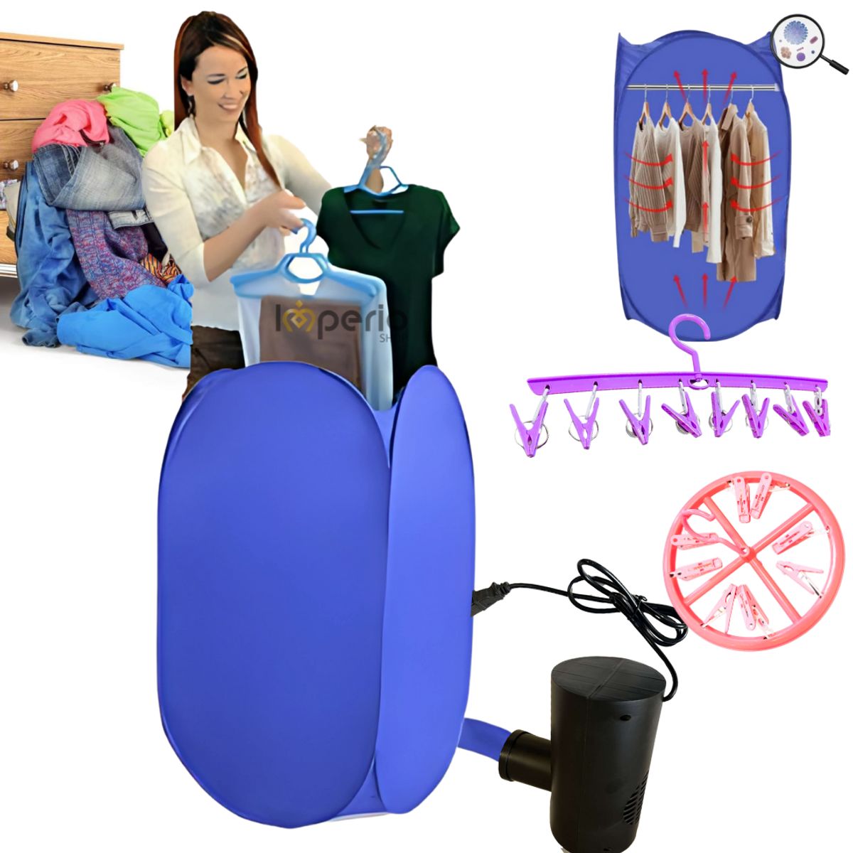 GENERICO - Tendedero Plegable Ropa De Secado Portátil Tendero