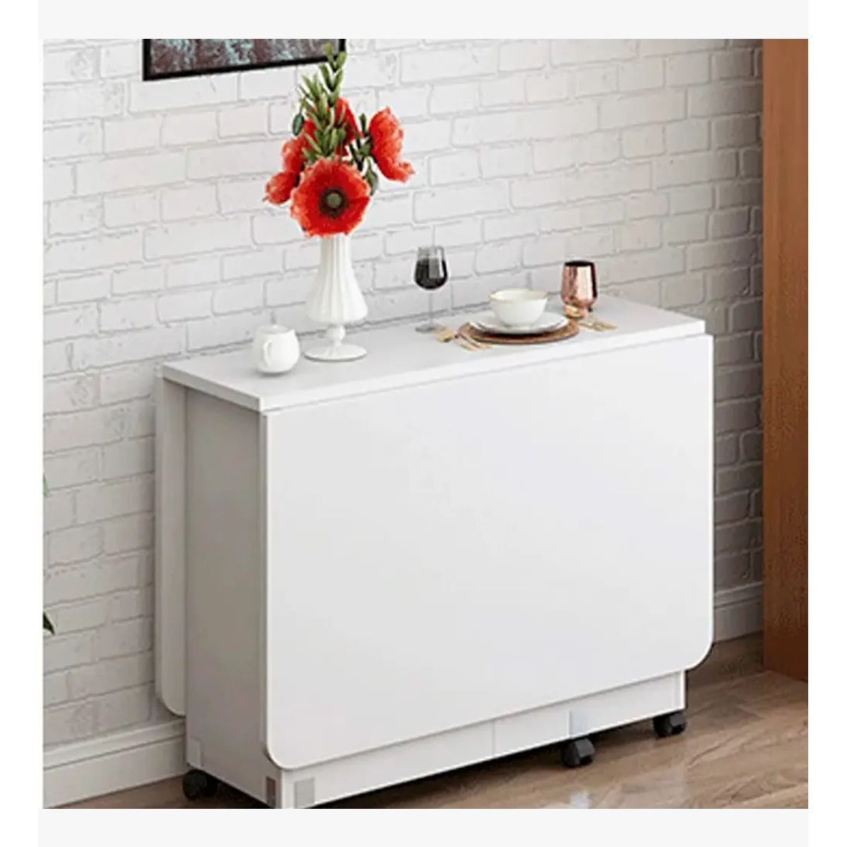 CORI CORI - Mesa de Comedor Plegable Extendible 140x60cm