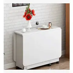 CORI CORI - Mesa de Comedor Plegable Extendible 140x60cm