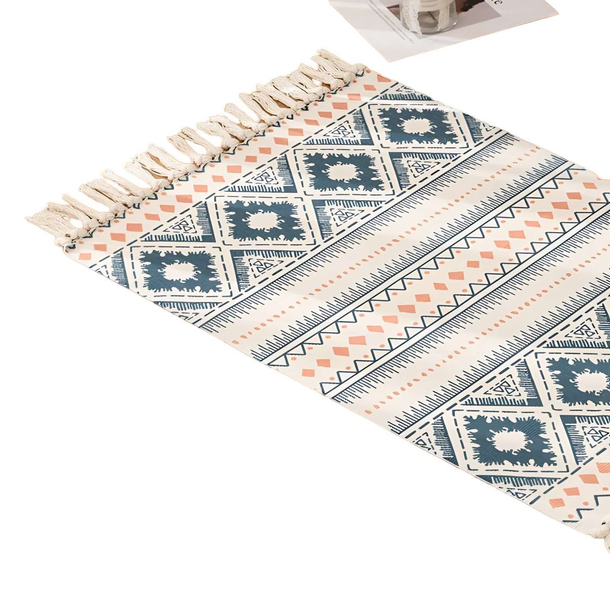 GENERICO - Set de 2 Alfombras de Lino 60x90 cm para Bajada de Cama  V15