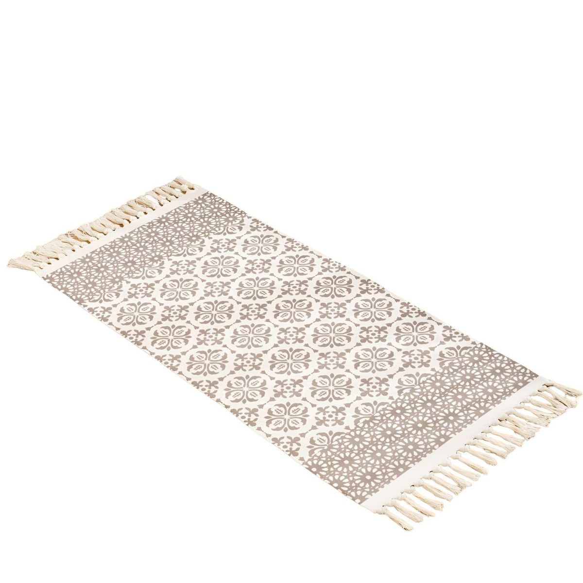 GENERICO - Set de 2 Alfombras de Lino 60x90 cm para Bajada de Cama  V16