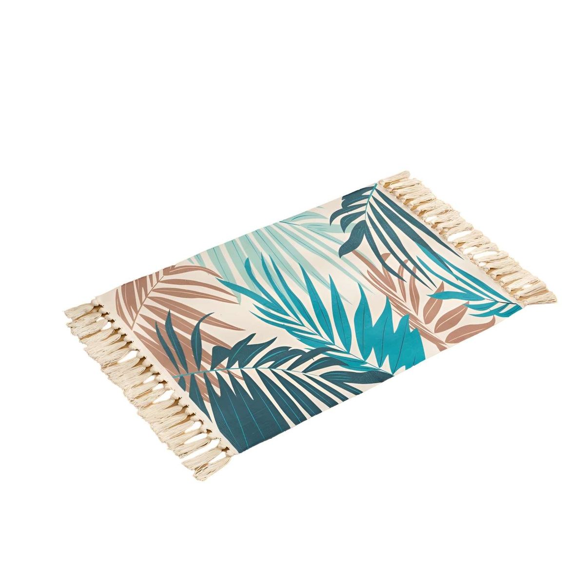 GENERICO - Set de 3 Alfombras de Lino 60x90 cm para Bajada de Cama  V6