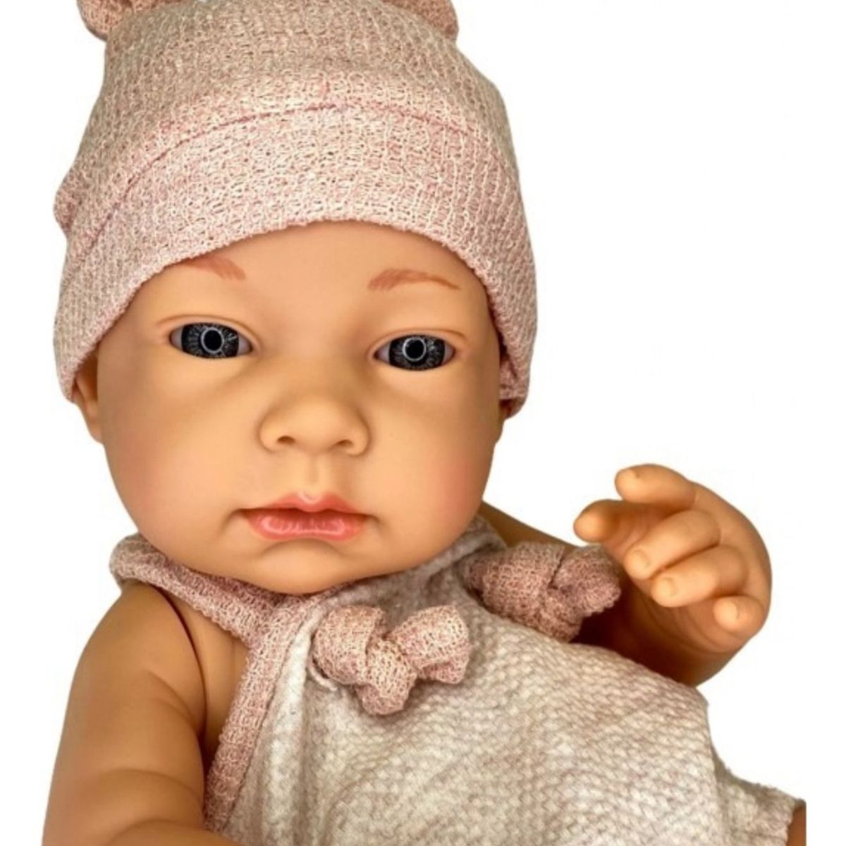 GENERICO - BEBE MUÑECA REALISTA DE SILICONA NIÑA ROSA 7n9