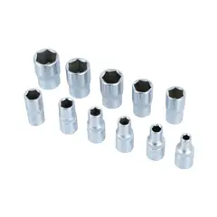 JONNESWAY - Juego de Dados Hexagonales 1/4 en mm - 24 Piezas