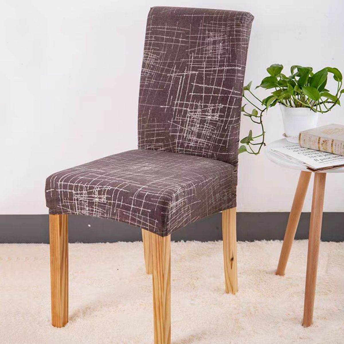 GENERICO - Pack 6 Funda Para Sillas Elasticada Decorativas Comedor