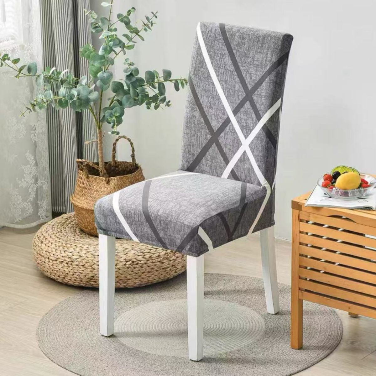 GENERICO - Pack 6 Funda Para Sillas Elasticada Decorativas Comedor