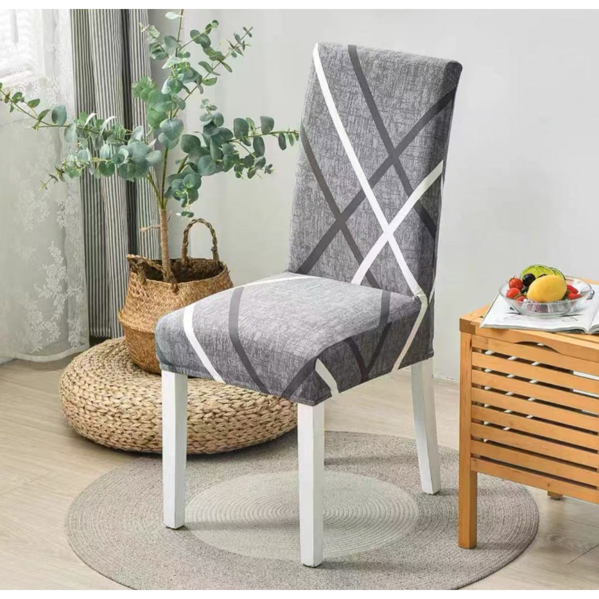 GENERICO - Pack 6 Funda Para Sillas Elasticada Decorativas Comedor