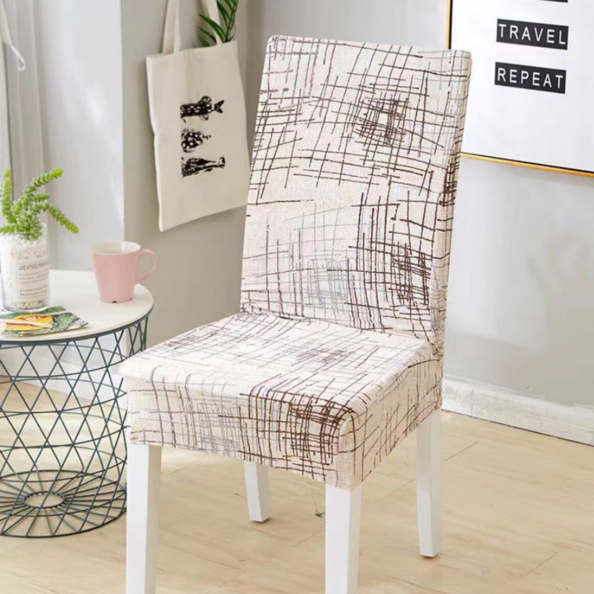 GENERICO - Pack 6 Funda Para Sillas Elasticada Decorativas Comedor