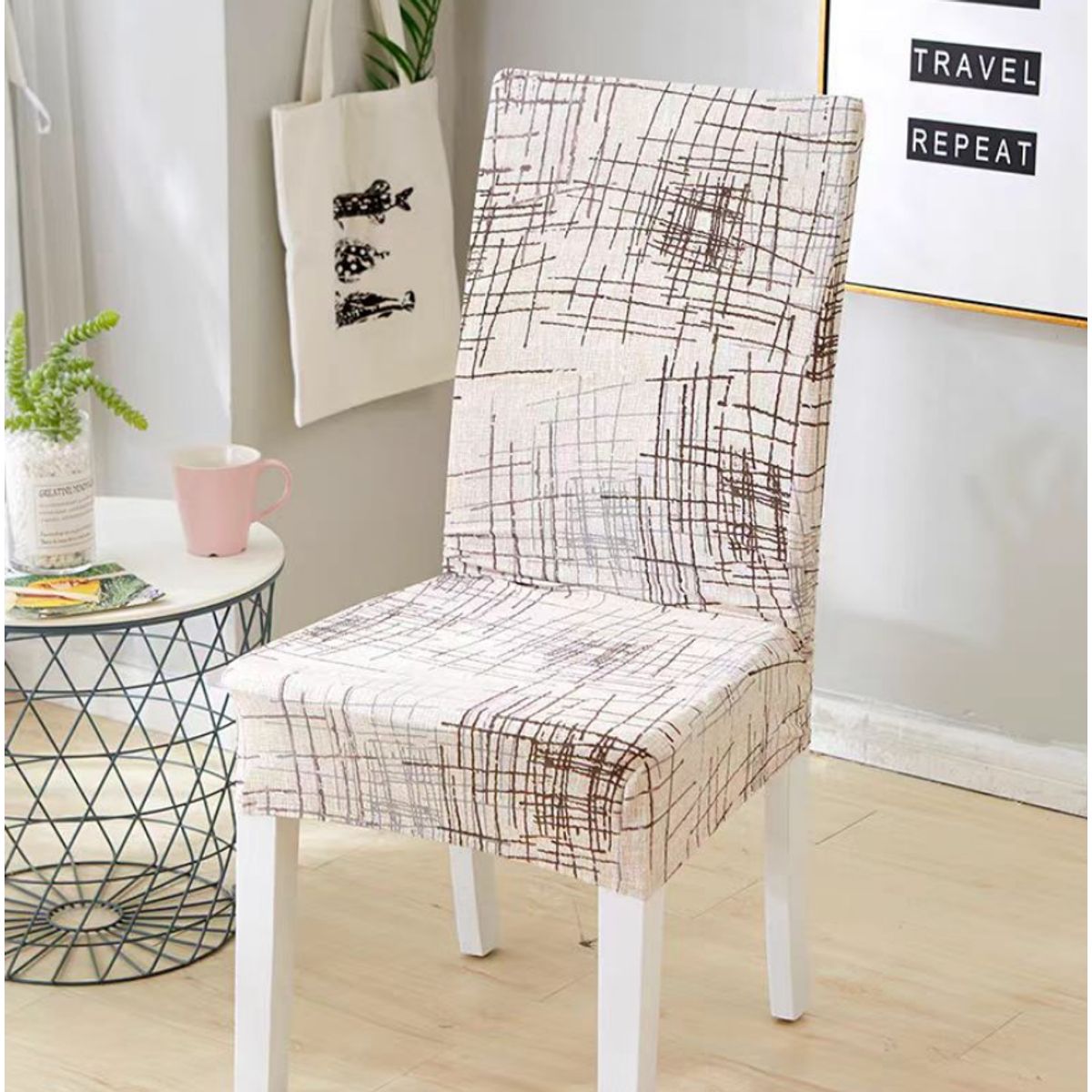 GENERICO - Pack 6 Funda Para Sillas Elasticada Decorativas Comedor