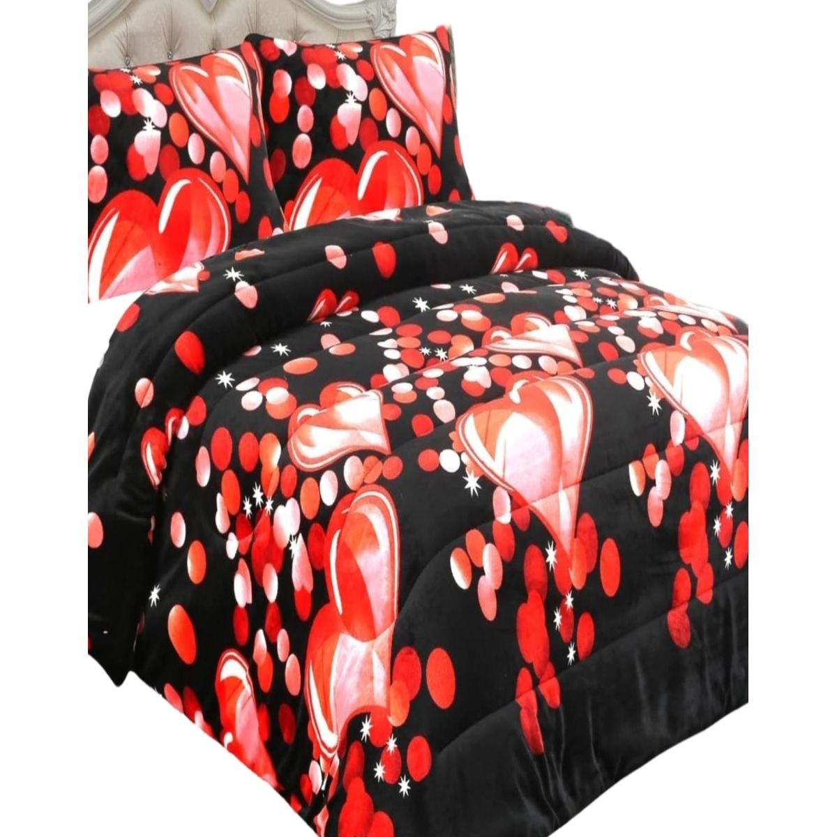 GENERICO - CUBRECAMA PLUSH CON CHIPORRO INVIERNO 2 PLAZAS CC8