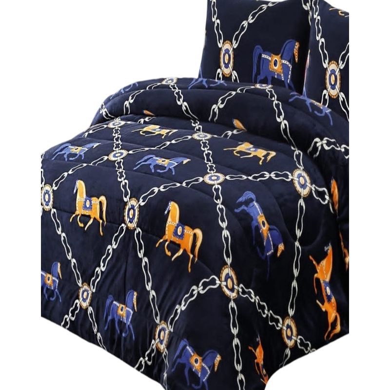 GENERICO - CUBRECAMA PLUSH CON CHIPORRO INVIERNO 2 PLAZAS CC29