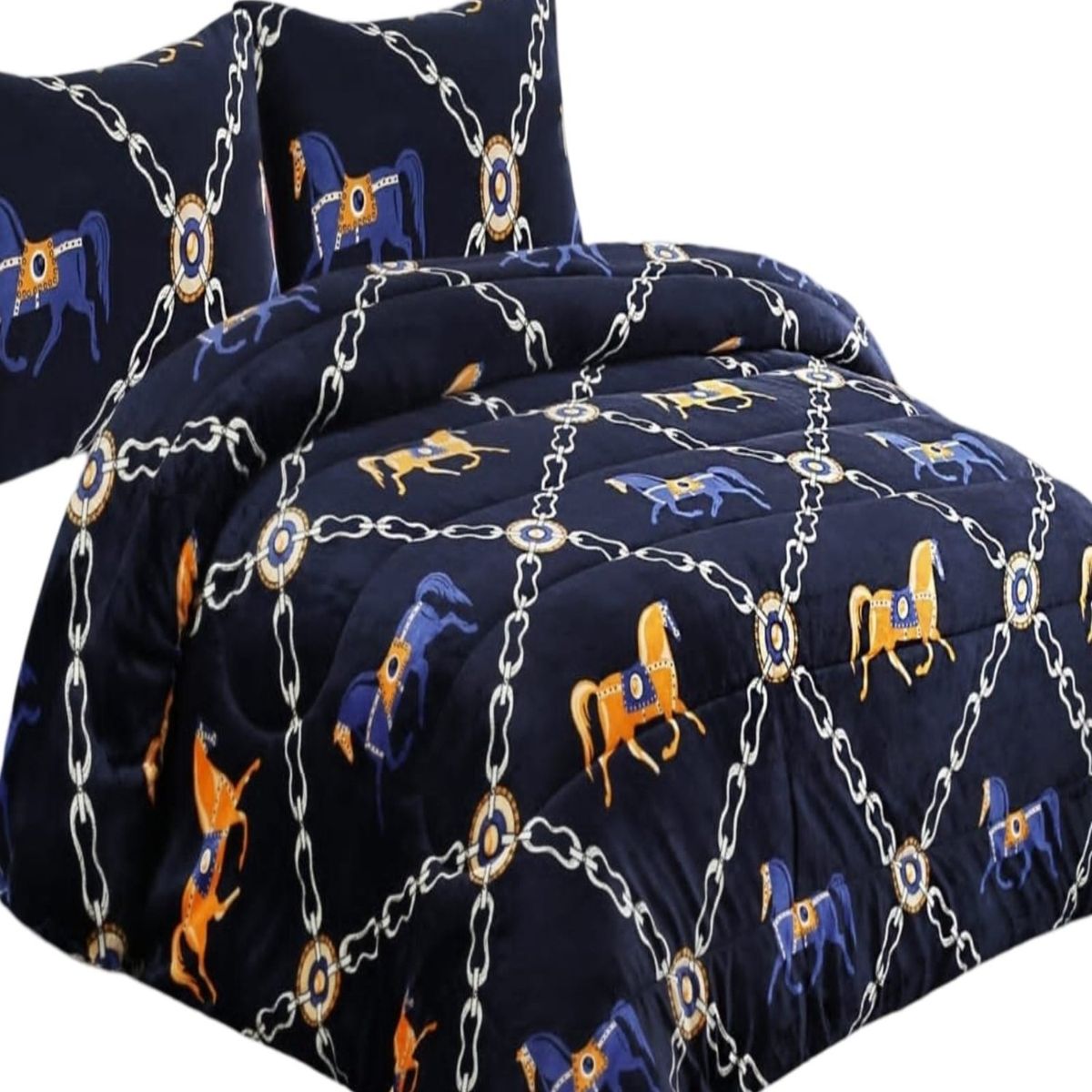 GENERICO - CUBRECAMA PLUSH CON CHIPORRO INVIERNO 2 PLAZAS CC29