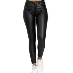 APOSTOL - Jeans Eco Cuero Calce Perfecto Elasticados Tiro Alto