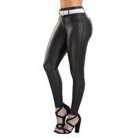 Jeans Eco Cuero Push Up Levanta Cola Corte Colombiano Tiro Alto