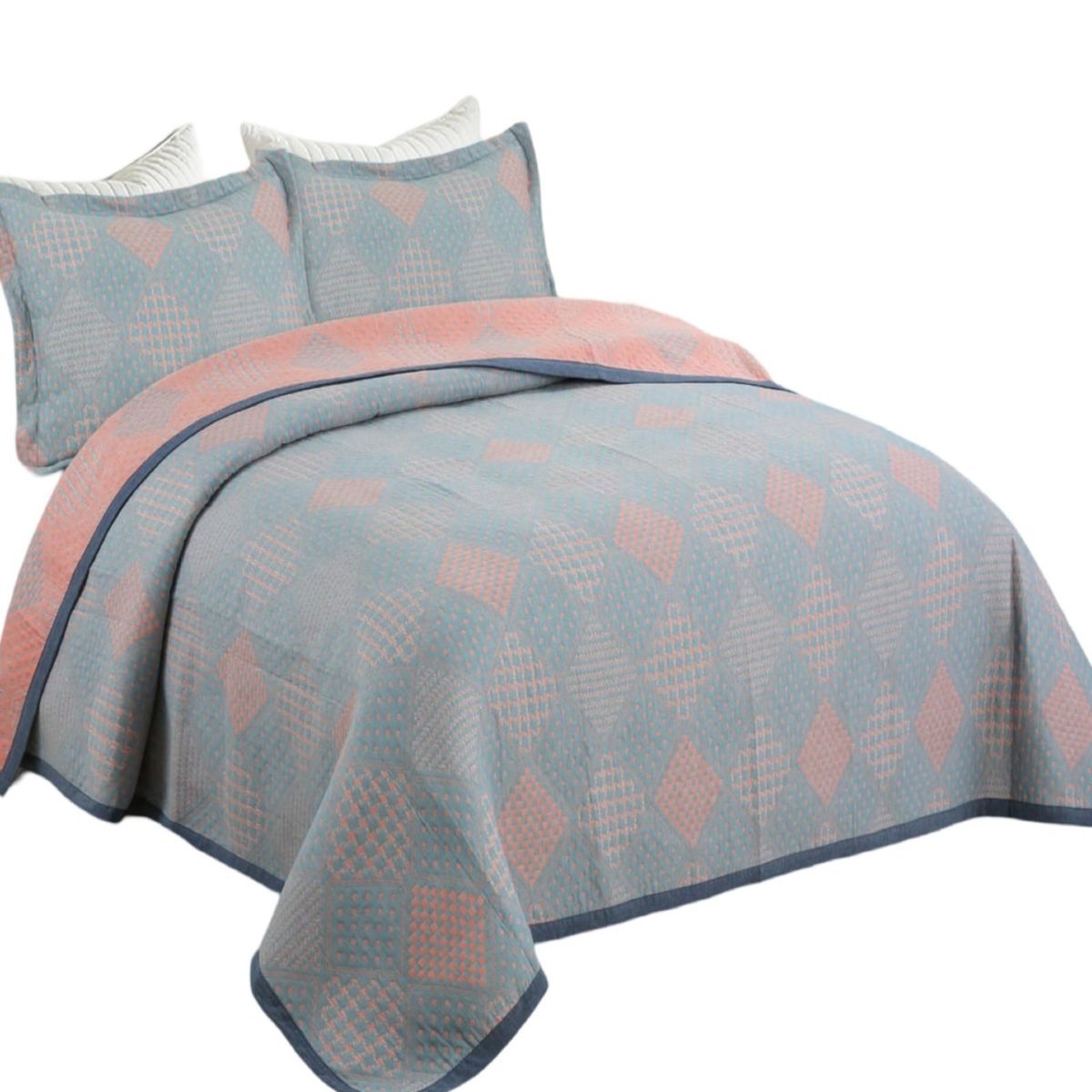 GENERICO - QUILT CUBRECAMA SUPER SUAVE 2 PLAZAS