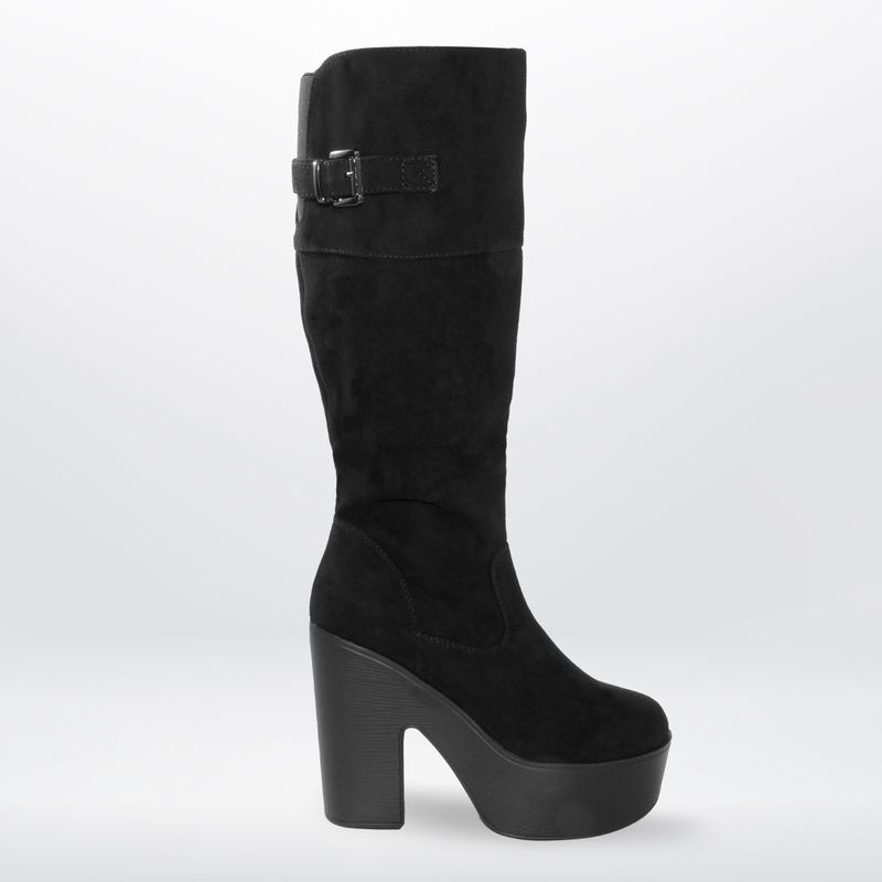 AGW - Botas Bucaneras Altas Plataforma Taco Alto Forradas Chiporro
