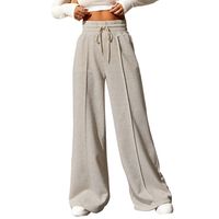 Pantalón Térmico Buzo Palazzo Forro Polar Elasticado Wide Leg Oversize