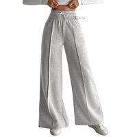 Pantalón Térmico Buzo Palazzo Forro Polar Elasticado Wide Leg Oversize