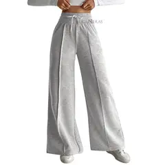 AGW - Pantalón Térmico Buzo Palazzo Forro Polar Elasticado Wide Leg Oversize