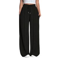 Pantalón Buzo Algodón Palazzo Elasticado Wide Leg - Oversize