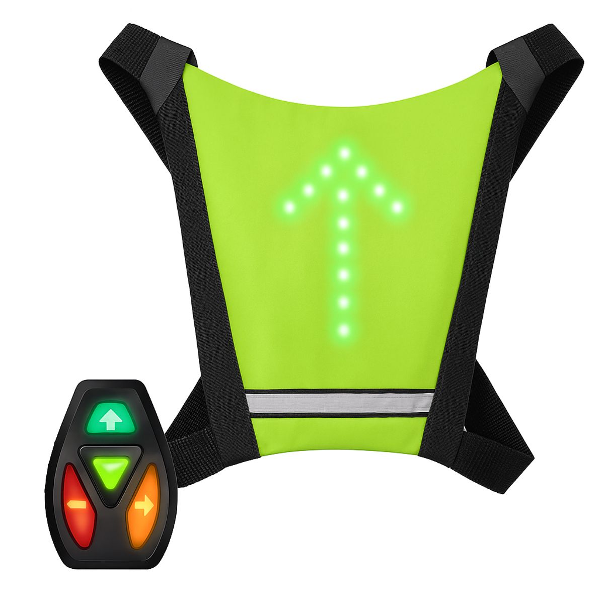 MOVI - Chaleco Señalizador LED  para Bicicleta y Scooter