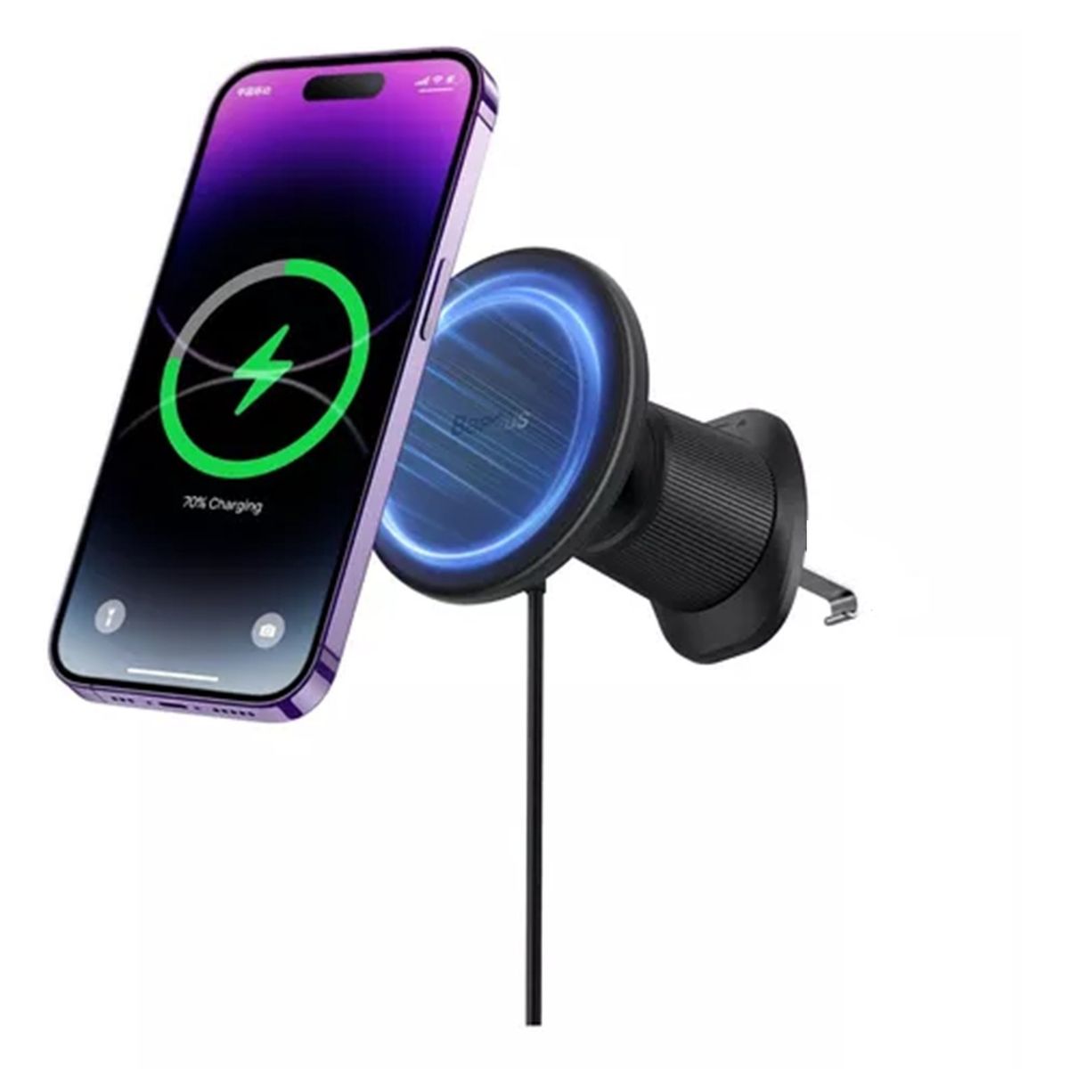 GENERICO - Cargador Y Soporte Inalámbrico Para iPhone Magsafe Para Auto