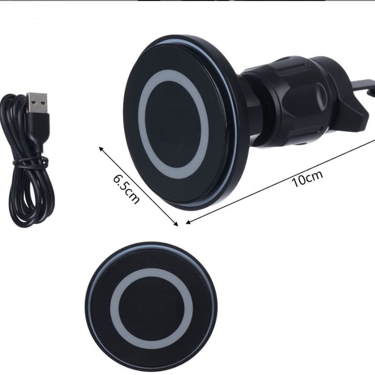 GENERICO - Cargador Y Soporte Inalámbrico Para iPhone Magsafe Para Auto