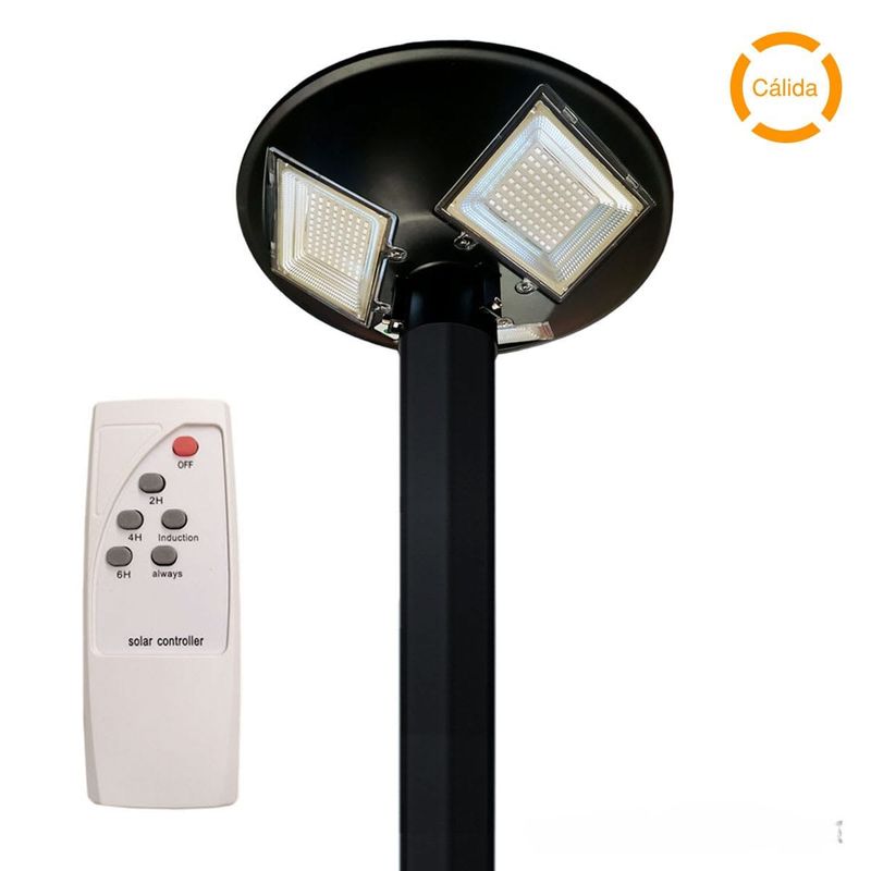 LUMENLUX - Luminaria Solar Pagoda 150W C/Control Remoto Luz Cálida