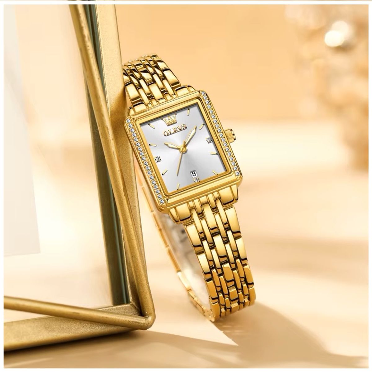 STARTECHOFFICE - Reloj de Mujer Elegante Rectangular de Acero Inoxidable