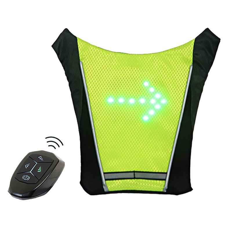 MOVI - CHALECO CON SEÑALIZADOR LED PARA BICICLETA SCOTTER