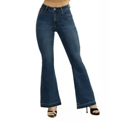 AGW - Jeans Flare - Push Up Acampanado Levanta Cola Corte Colombiano