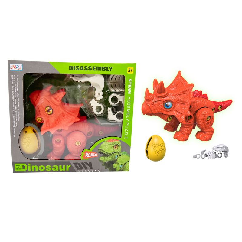 TOYNG - Dinosaurio Naranjo Armable - Toyng