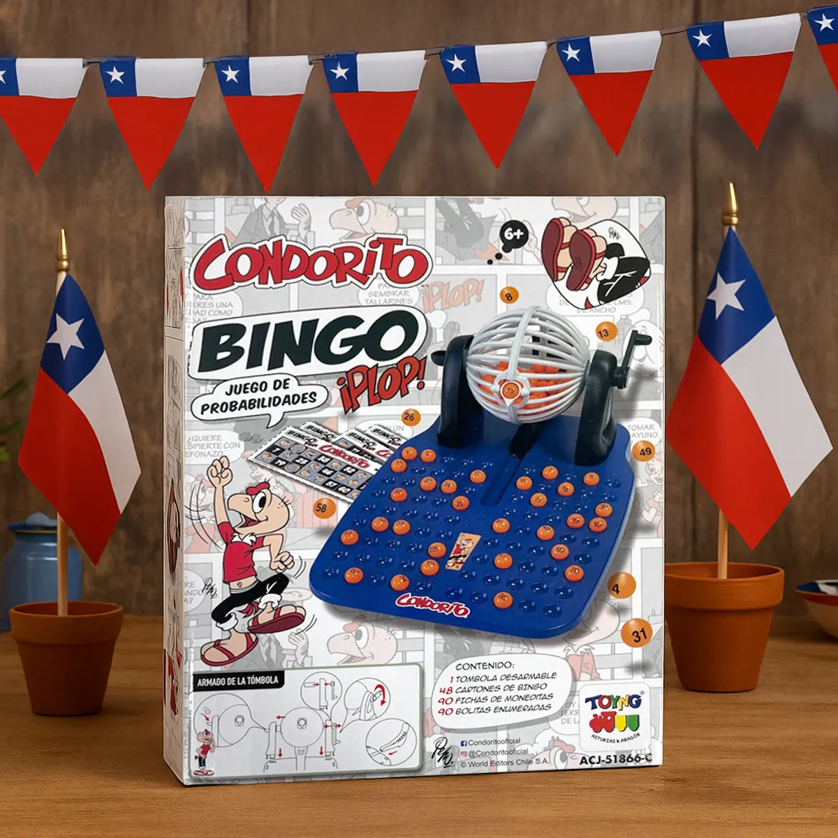 CONDORITO - Juego de Mesa Bingo - Condorito