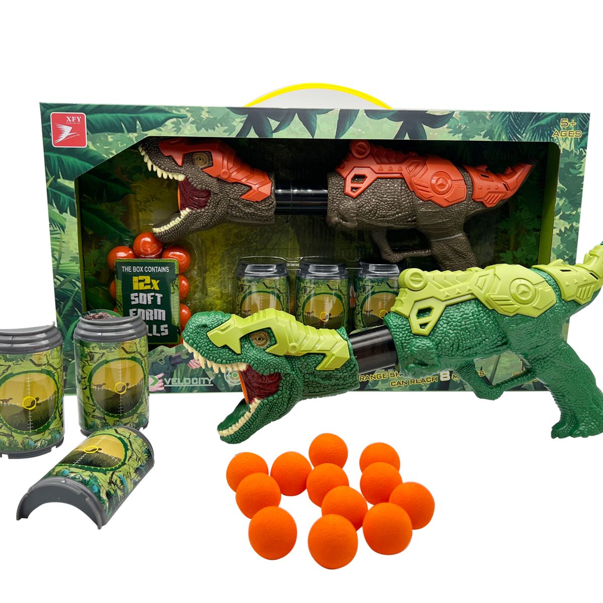 TOYNG - Lanzador De Dinosaurio 12 Bolas - Toyng - Toyng