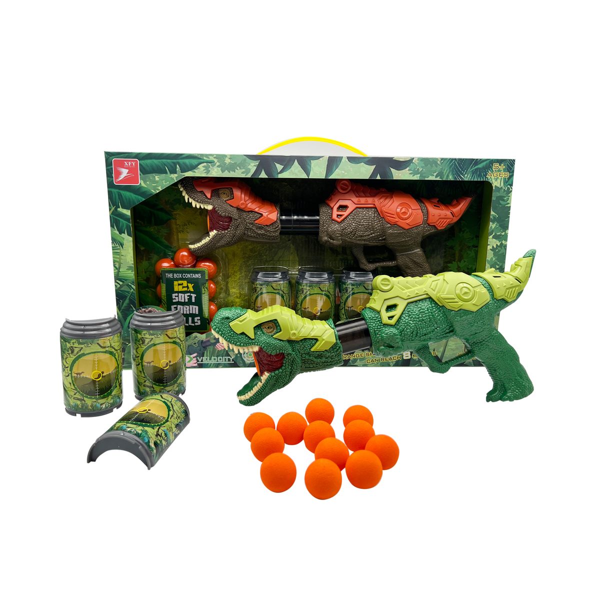 TOYNG - Lanzador De Dinosaurio 12 Bolas - Toyng - Toyng