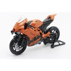 Miniature Moto Welly Enduro 690 Orange 1:18 – Modèle Métal Avec Socle Collection