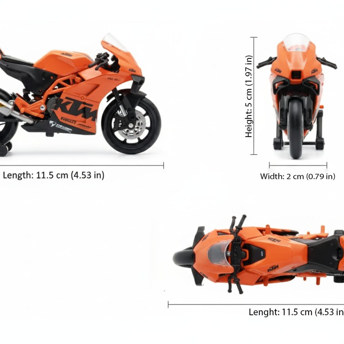 WELLY - Moto KTM RC 8C Escala 1:18 - Welly