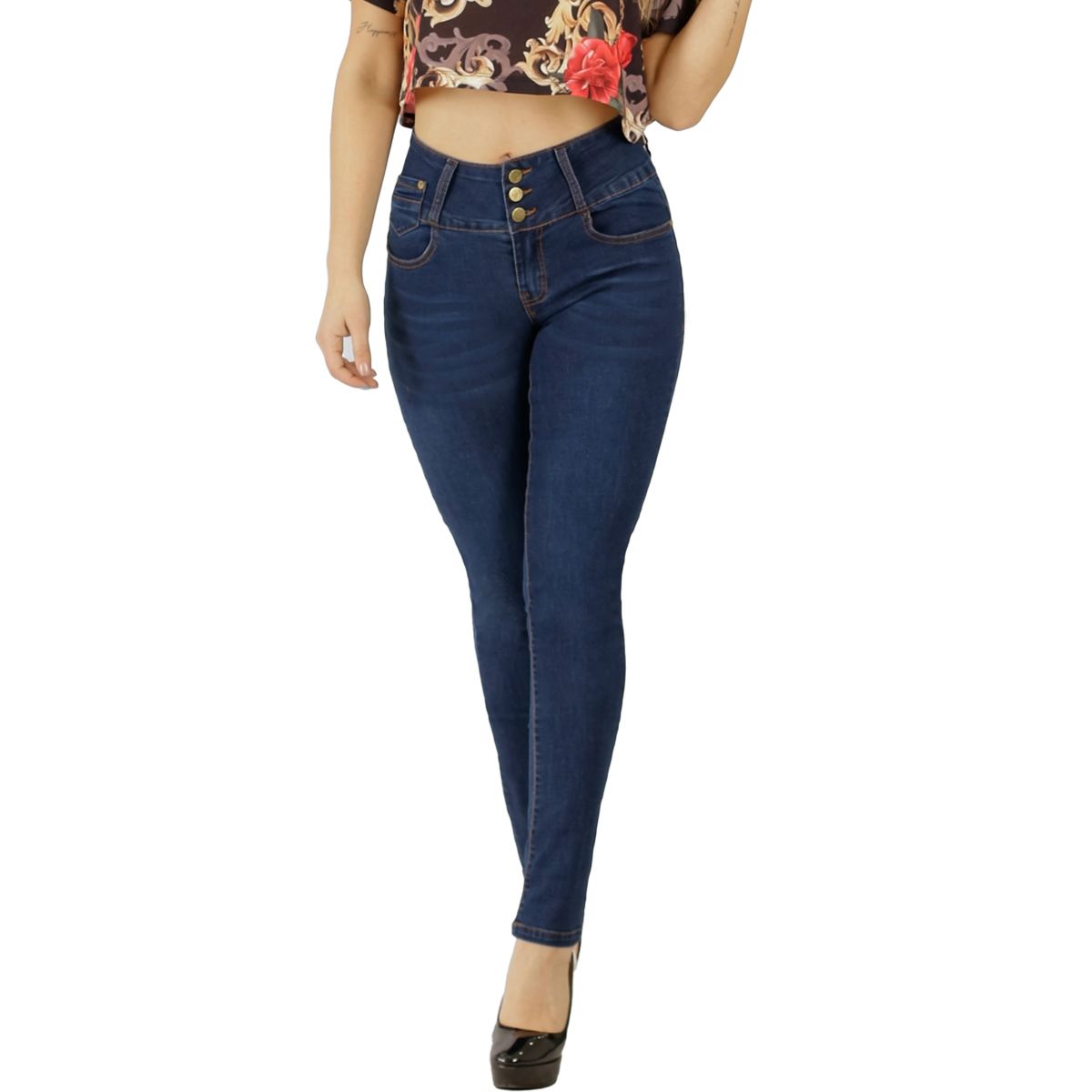 AGW - Jeans Full Push Up Levanta Cola Corte Colombiano - Calce Perfecto