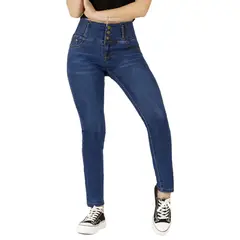 AGW - Jeans Full Push Up Levanta Cola Corte Colombiano - Calce Perfecto