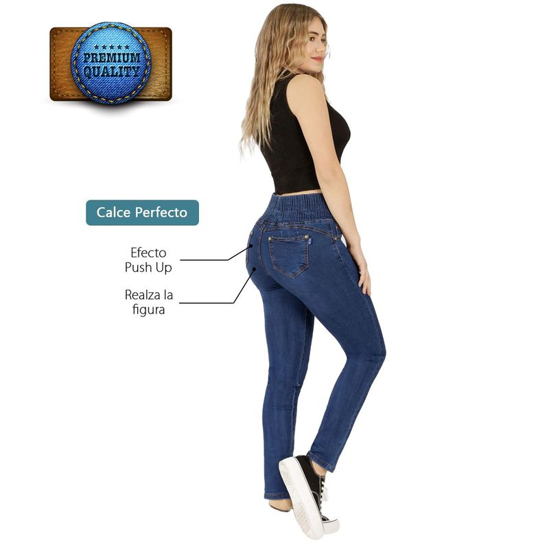 AGW - Jeans Full Push Up Levanta Cola Corte Colombiano - Calce Perfecto