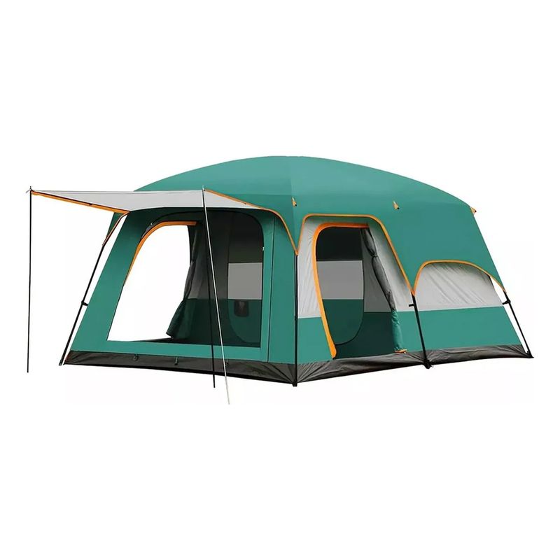 VERCI - Carpa Instant Acampada Amplia Para 8-12 Personas Double Capa