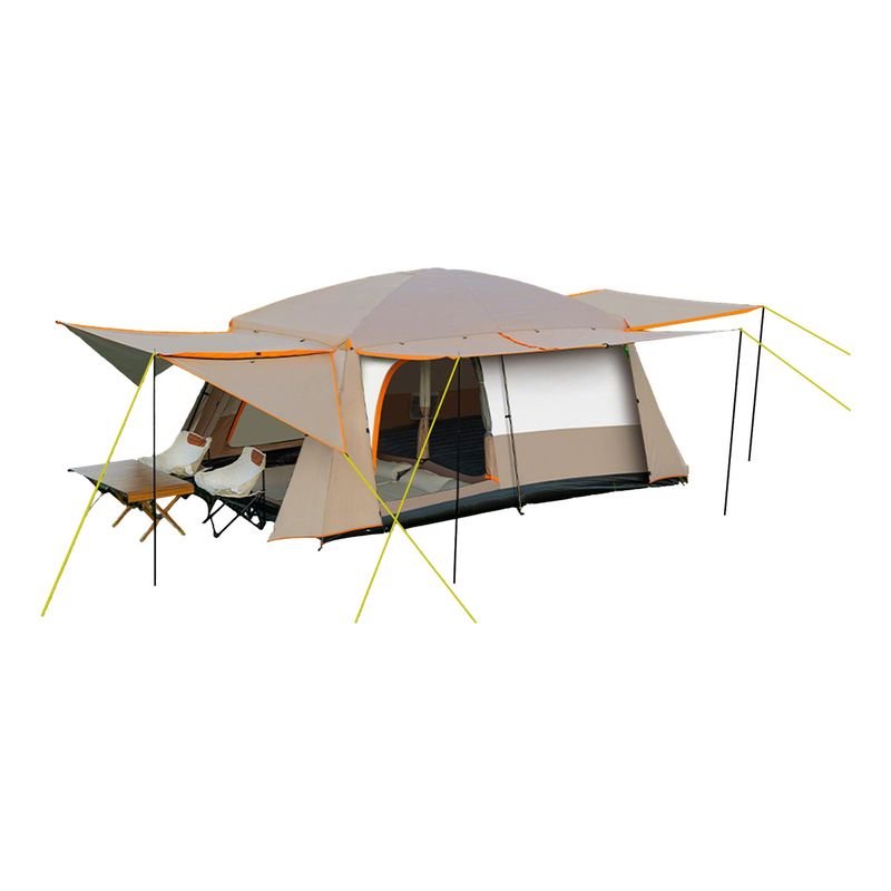 VERCI - Carpa  Acampada Todo Incluido Para 8-12 Personas Double Capa