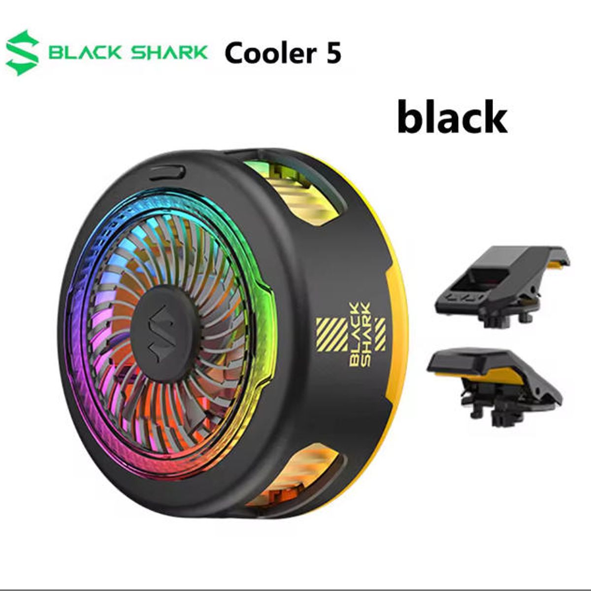 BRO TOUMI - Black Shark MAGNETIC Cooler 5 FunCooler Fast Phone Cooler-Negro