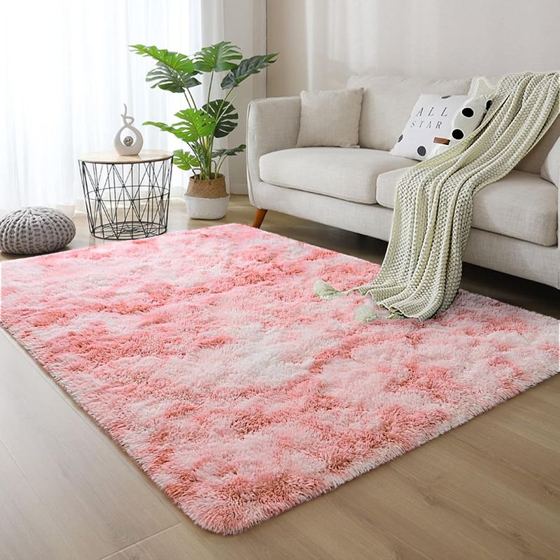 GENERICO - Alfombras Peludas Suaves 200x240 RosaJ.