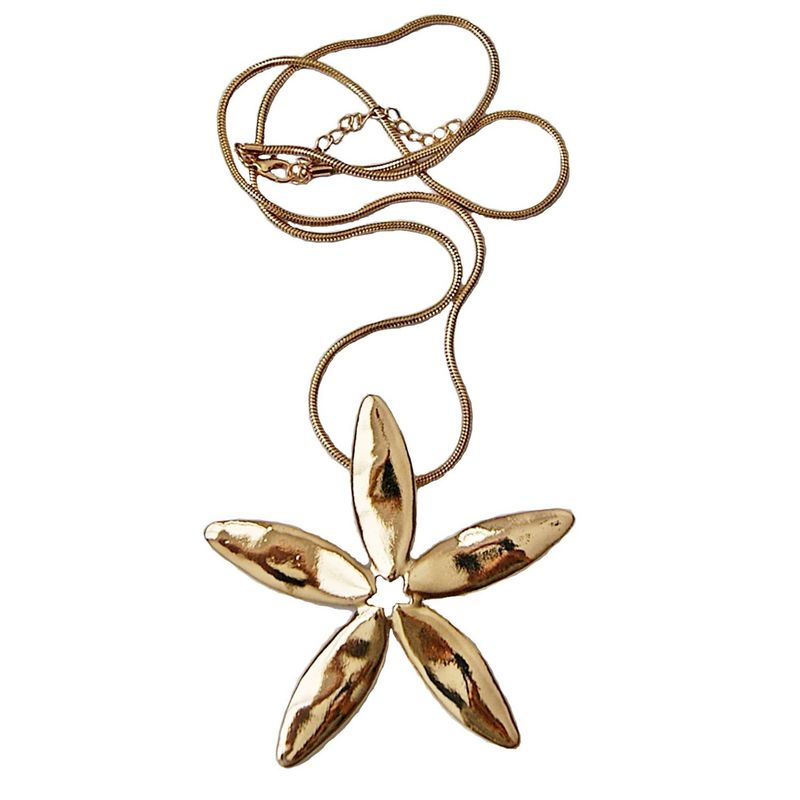 VIVAFELICIA - Collar Acero Estrella de Orión  Dorado