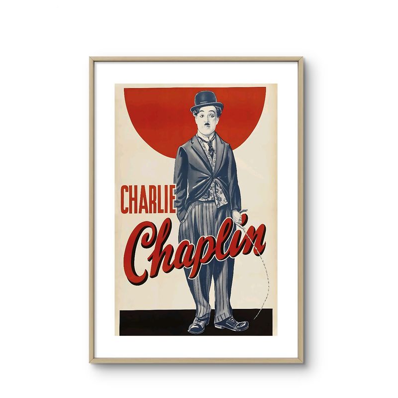 GENERICO - Cuadro decorativo The Tramp Charlie Chaplin 52x37cm