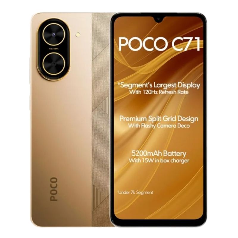 XIAOMI - Xiaomi Poco C71 4G 128gb Dorado 4gb Ram